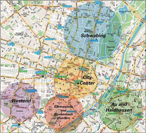 Map Of Munich Germany A City Map Of Munich