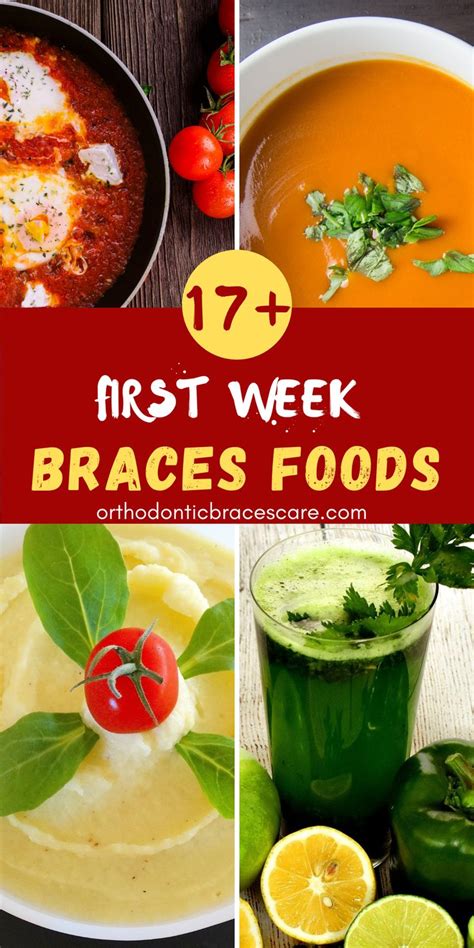 Foods To Eat With Braces The First Week With List Braces Food Eat