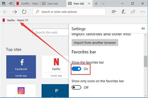 How To Show Favorites Bar In Microsoft Edge And Internet Explorer 11