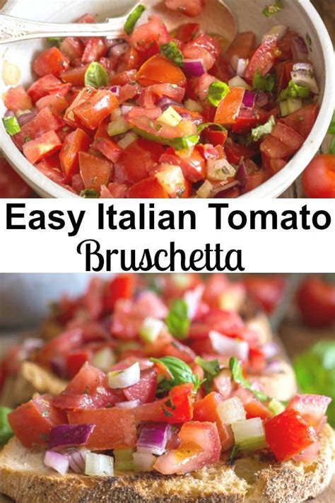 Easy Classic Tomato Bruschetta A Simple Delicious Healthy