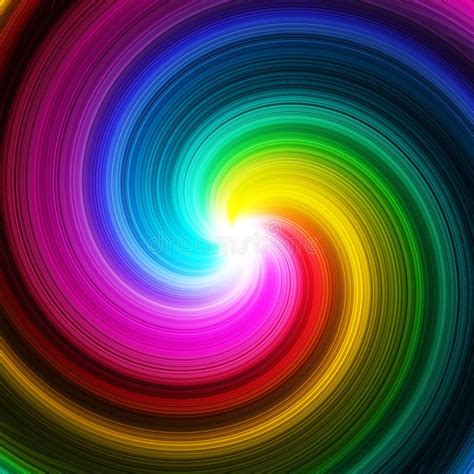 Abstract Swirl Prism Colors Background Stock Illustration