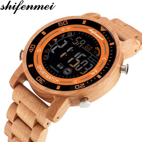 Gifts for the competitor if his best side is outside, our collection of sports and activity gifts will take him to his happy place. Men's Sports Watch Recordable Steps Wooden Sports Men ...