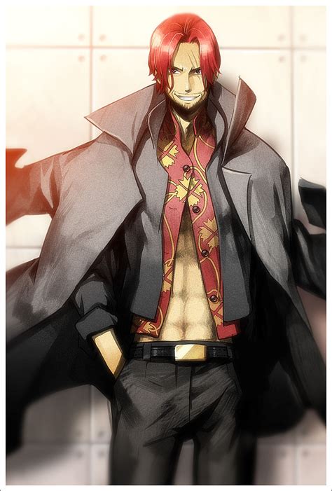 Não sei se o ace não quer q ele chegue perto da moça ou luffy. Shanks - ONE PIECE - Mobile Wallpaper #368307 - Zerochan ...