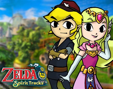 Link And Zelda Spirit Tracks By Lunaazul788 On Deviantart