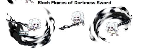 Black Flames Of Darkness Sword Cash Item Maplesea Maplestory Video