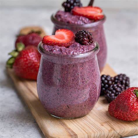 Citrus And Berry Chia Pudding Vegan Breakfast On The Go