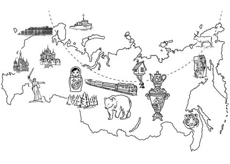 Map Of Russia Coloring Page Free Printable Coloring Pages For Kids