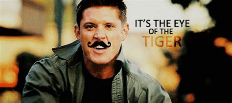 Eye Of The Tiger Funny  Jensen Ackles Supernatural Animated
