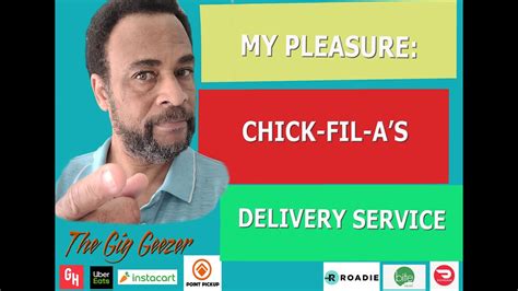 My Pleasure Chick Fil A S Delivery Service Doordash Ubereats Youtube