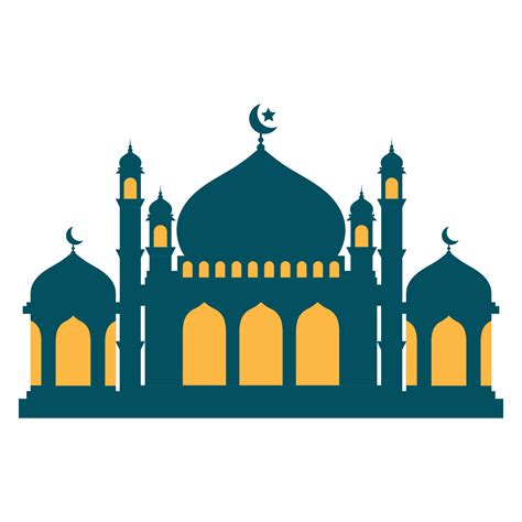 Mosque Icon Clip Art Vector Illustration Design On White Background