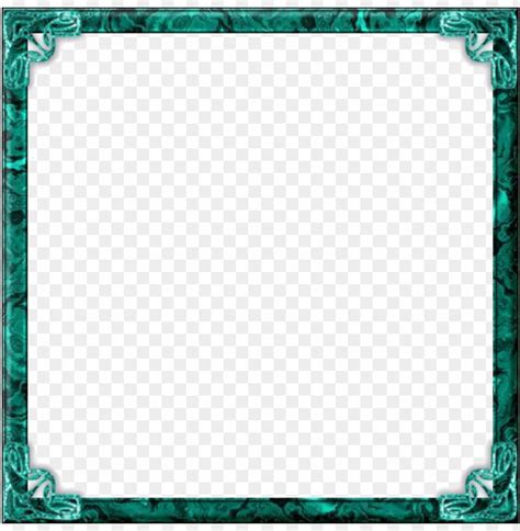 Teal Border Frame Png Free Png Images Toppng