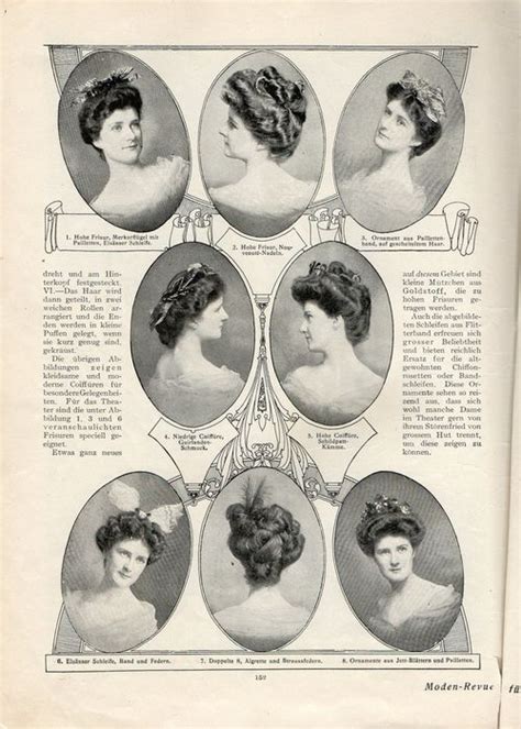 Turn Of The Century Edwardian Hairstyles Vintage Hairstyles