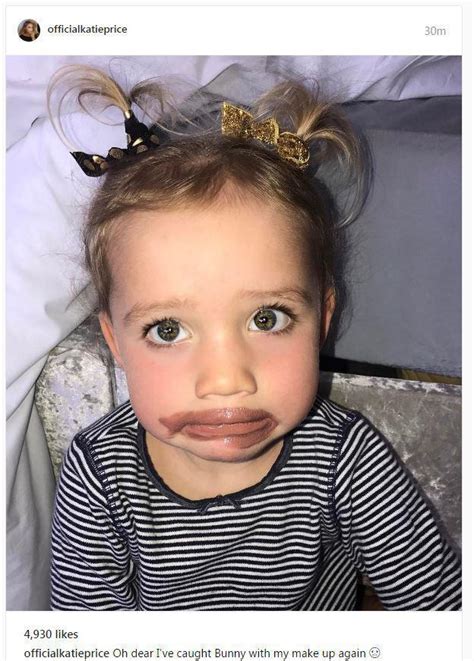 Katie Price Posts Adorable Picture Of Bunny Two With Lipstick All