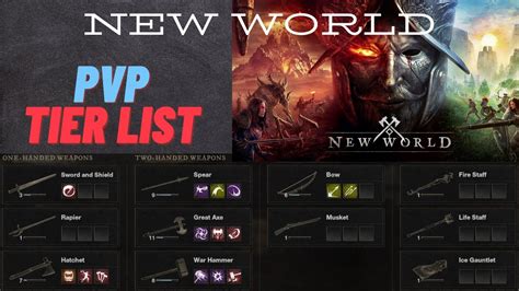 New World Weapon Tier List Youtube