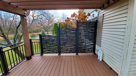 Azek Deck With Pergola And Privacy Screens Kirch Improvements Llc