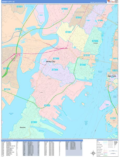 Maps Of Jersey City New Jersey