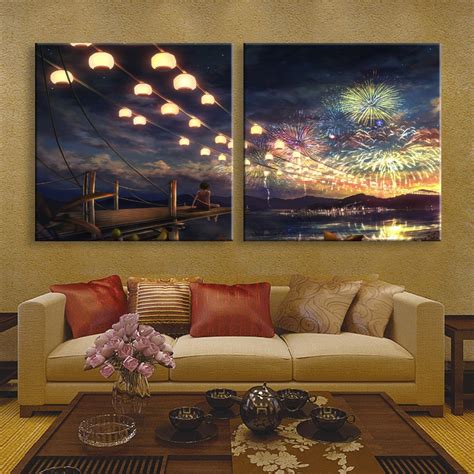 Free Shipping Stretched Canvas Prints Smoke Led Flashing Optical Fiber