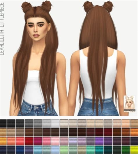 Sims 4 Hairs Miss Paraply Leahlillith`s Littlepiece Solid Hair