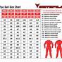 Zamp Fire Suit Size Chart