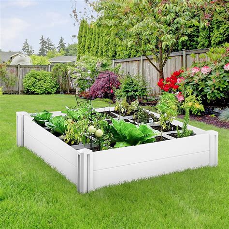 Outsunny Raised Flower Bed Vegetable Planter Hole Elevated Plant Kit My Xxx Hot Girl
