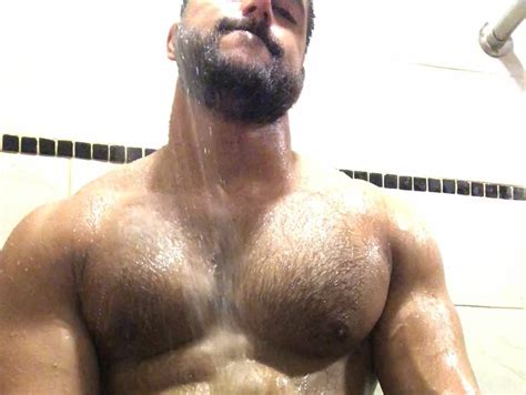 Shower Ducha Hairy Hunk Video Thisvid Com