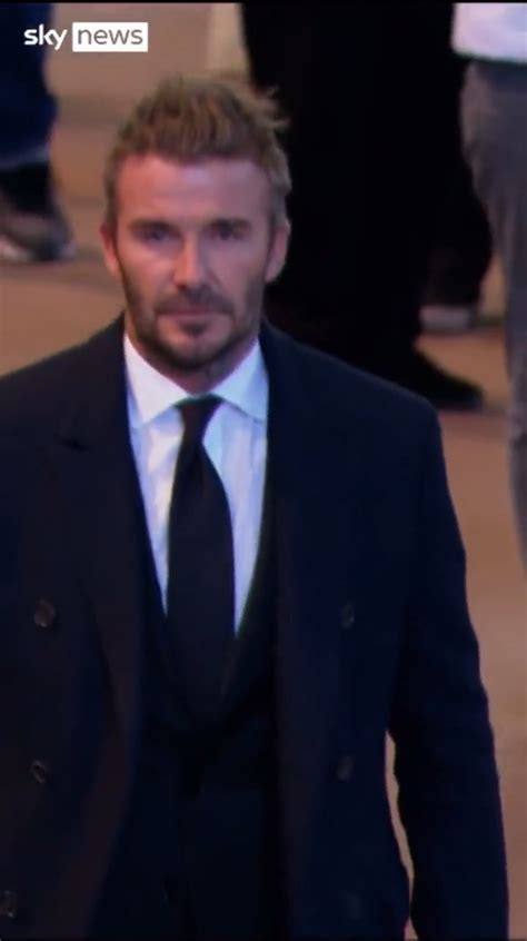 David Beckham Cries While Paying His Respects As Her Majesty The Queen