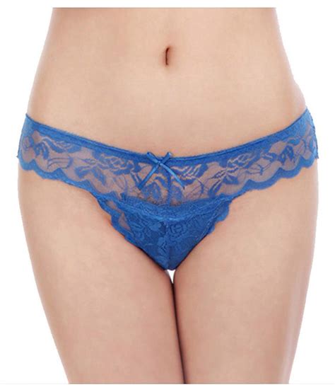 Buy Sexy Floral Lace Women Panties Bowknot See Through Solid Color