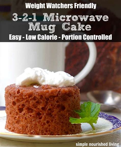 A healthy and low fat chocolate cake recipe that tastes so sinful you will never believe it! Low Calorie 2-Ingredient Microwave Mug Cake | Simple Nourished Living