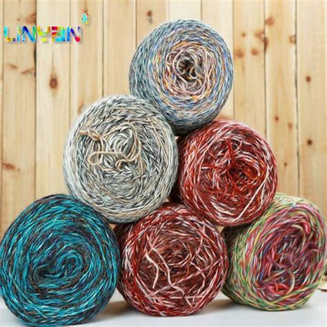 400g Italian Hand Knitting Wool 20 Camel Hair Space Dye Yarn For Hand