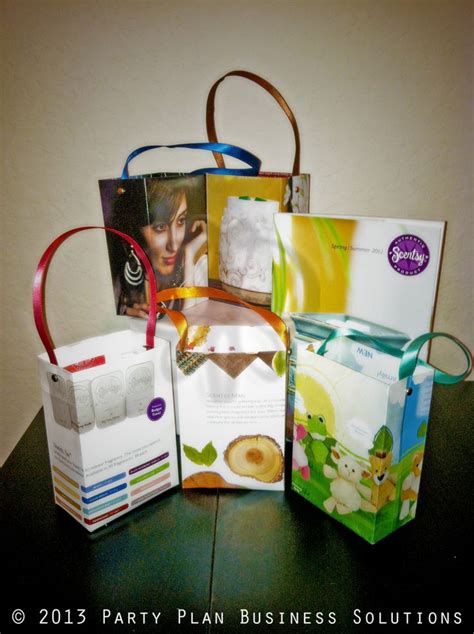 Make Bags From Old Catalog Cute For Gifts Samples Scentsy Hostess Hostess Gifts Scentsy