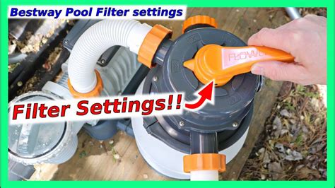 Bestway Pool Filter Settings Pool Pump Settings Youtube