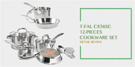 T Fal C836sc 12 Pieces Stainless Steel Cookware By Cookwarelab On