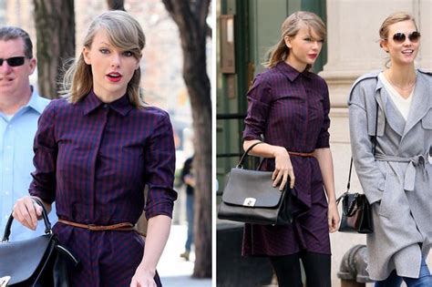 New Bff S Taylor Swift And Karlie Kloss Hit The Big Apple For Lunch Date Mirror Online
