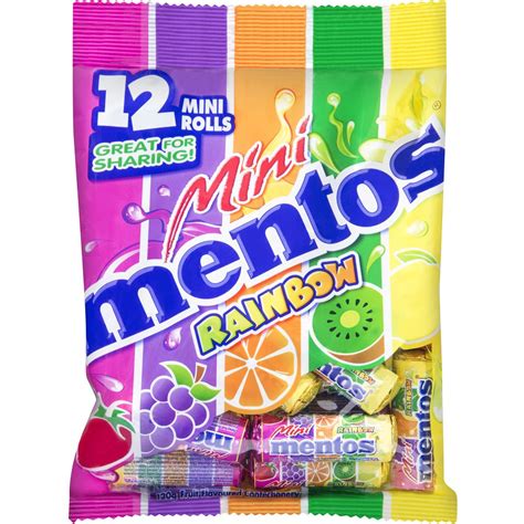 Mentos Fruit Chews Rainbow Minis 120g Bag Woolworths