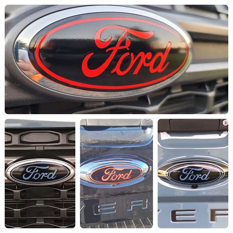 Ford Maverick Grill And Tailgate Oval Emblem Insert Decals 2022 Etsy