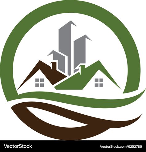 Real Estate Property Logo Template Royalty Free Vector Image
