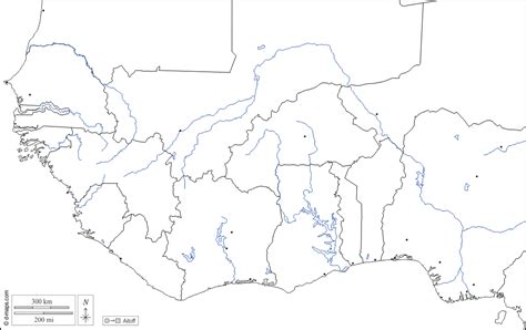 Africa Map Outline With Rivers