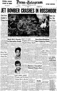 Airplane Crashes in Rossmoor | Newspaper front pages, Newspaper cover ...