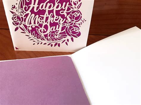 Happy Mothers Day Card Svg Cut Files For Cricut Svg Etsy