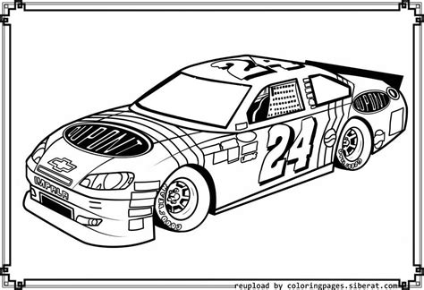 Printable Nascar Coloring Pages