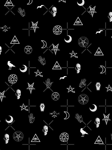 Goth Symbols Pattern Sleeveless Top By Stilleskygger Redbubble