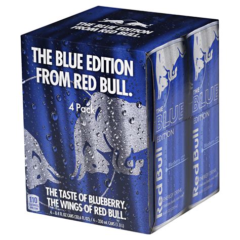 Red Bull Blue Edition Blueberry Energy Drink 84 Oz 4 Pk Energy