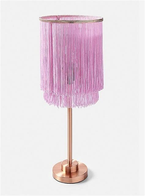 Aladdin heater mini size decerebration. New Justice Girls Rose Gold Pink Fringe Lamp With Shade ...