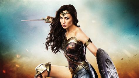 Wallpaper Gal Gadot Women Actress Wonder Woman Dc Comics Film Stills Dark Hair Israeli