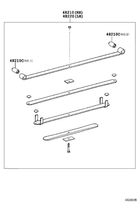 2019 Toyota Tundra Leaf Spring (Left, Rear). Suspension, Make, MAIN