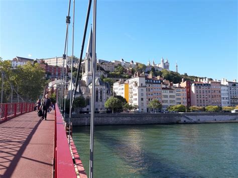 Bridge Over The Saone River In Lyon France Free Stock Photo By