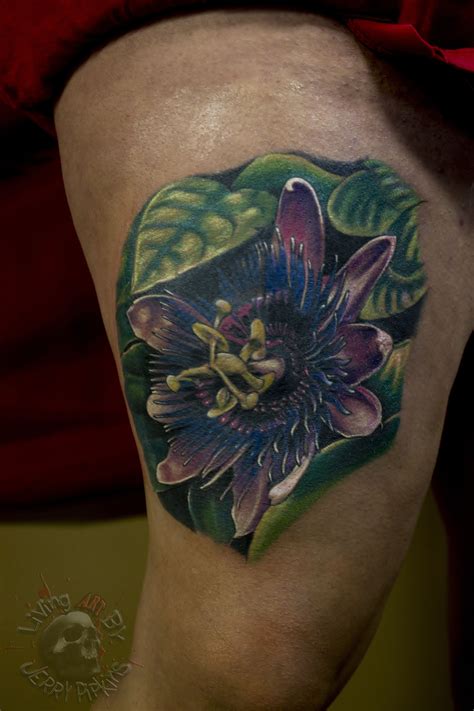 Passion Flower I Finished Up Yesterday Passionflowertattoo