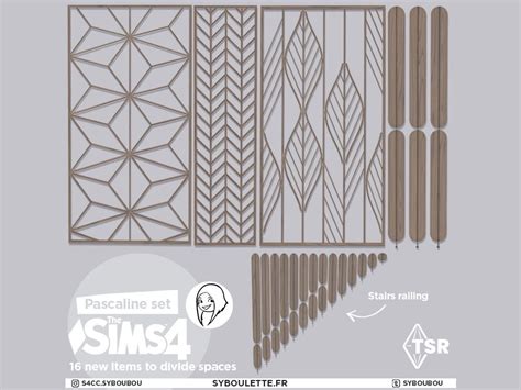 Pascaline Room Divider Cc Sims 4 Syboulette Custom Content For The Sims 4