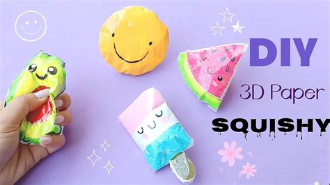 3d Paper Squishy Toys Diy Kawaii Squishy Make Cool Squishy Easy