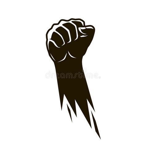 Clenched Fist Symbol Emblem Stock Illustrations 885 Clenched Fist